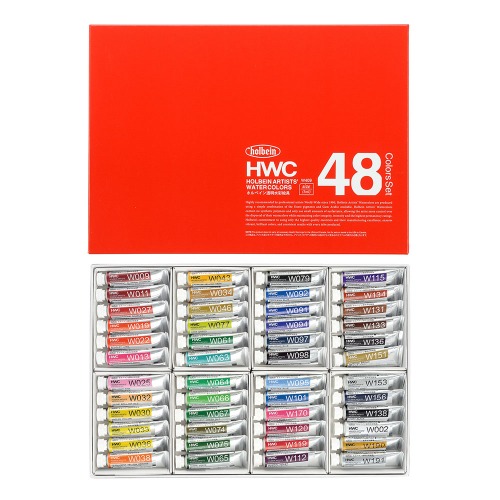 홀베인 HWC 수채화물감 48색세트 (5ml) W409