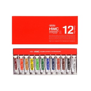 홀베인 HWC 수채화물감 12색세트 (15ml) W440