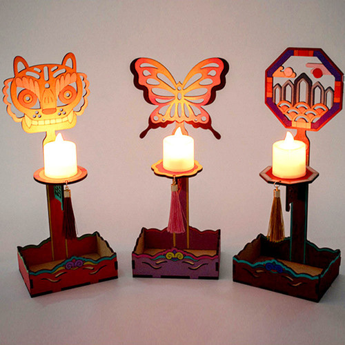 전통 촛대만들기 LED촛불포함 키트