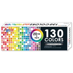 종이나라 130색색상표(20색환+110색/180x58)-컬러리스트