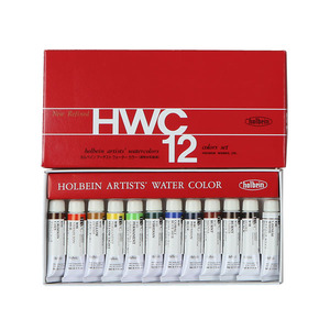 홀베인 HWC 수채화물감 12색세트 (5ml)  W401