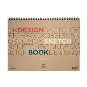 아트스퀘어 디자인스케치북 8절 200g 20매 가로형(백색) A03