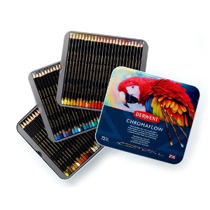 더웬트 크로마플로우 유성색연필 72색 + 컬러링북 증정 + A3 스케치북 증정